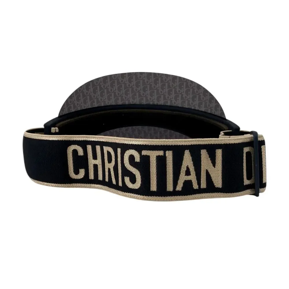 Christian Dior Oblique Jacquard Acetate DiorClub V1U Sun Visor Blue Women's